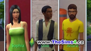 Sophia, Ollie a Andre