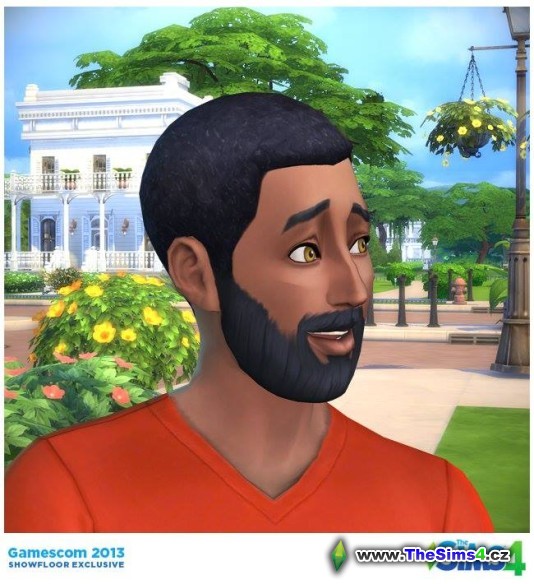 Vousáč s pěkným domem