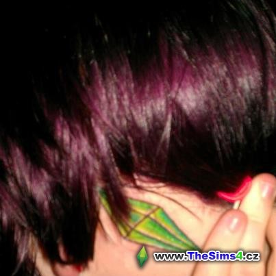 Tetování schované pod vlasy