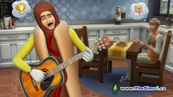 Hotdog hrající na kytaru? Proč ne!