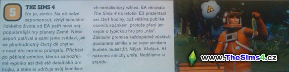 The Sims 4 v časopise Score jako 5. nejočekávanější hra