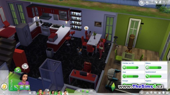 Rodina se večer pomalu slézá