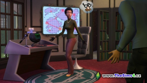 Mapa simosvěta v tajném ústředí