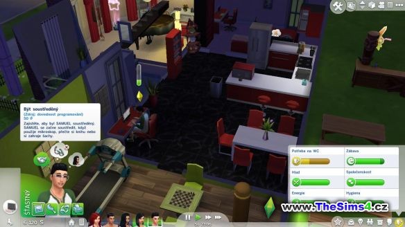 Samuel zase soustavně vylepšuje své dovednosti na PC - je po otci