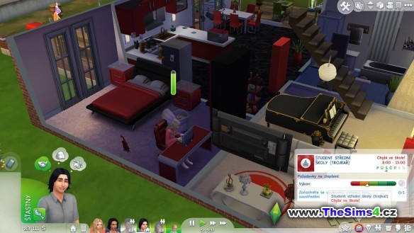 Sabinu poněkud začíná nudit starý dům a ložnice zděděná po prarodičích.