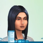Bruneta v The Sims 4 editoru simíků