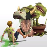 Kraví rostlina dává milost